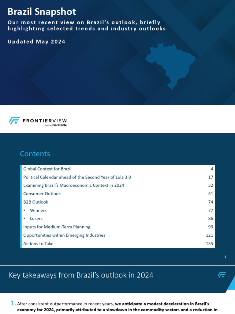 FrontierView Brazil Snapshot May-17 | PDF | Taxes | Government Budget ...