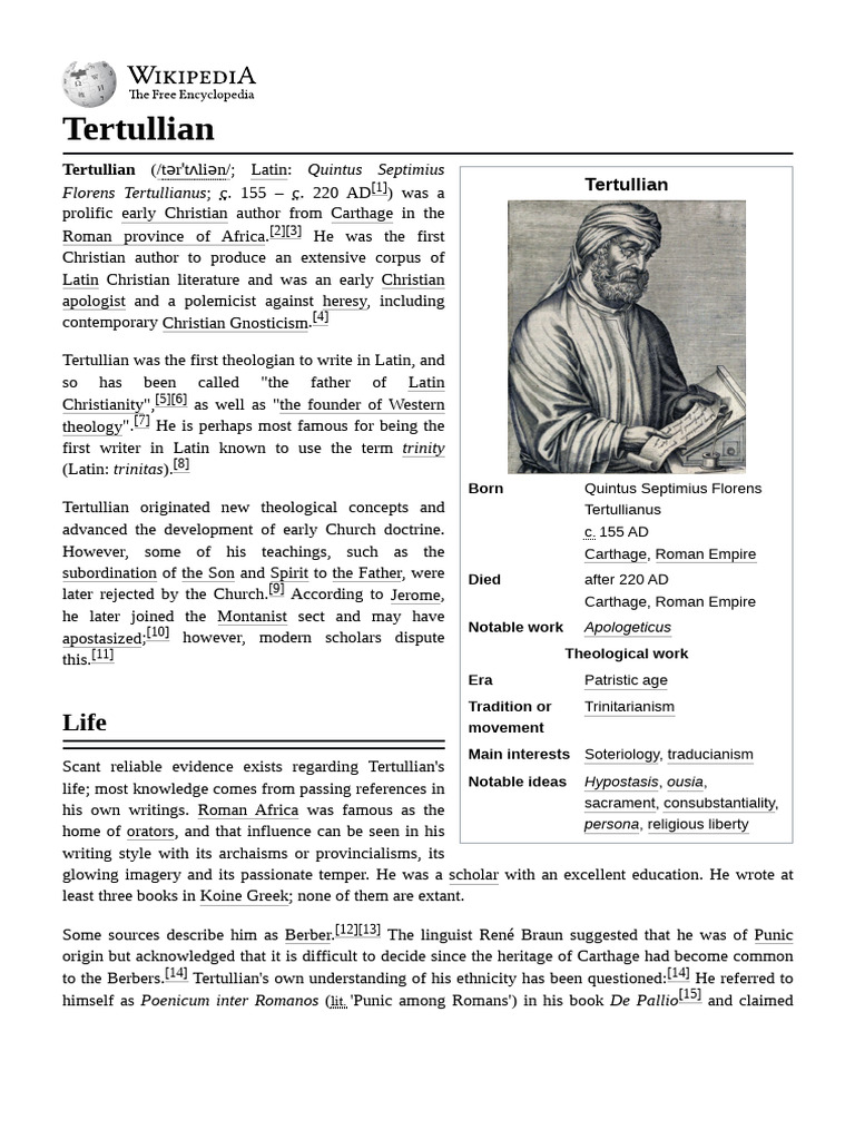 Tertullian: Early Christian Writings | PDF | Tertullian | Baptism