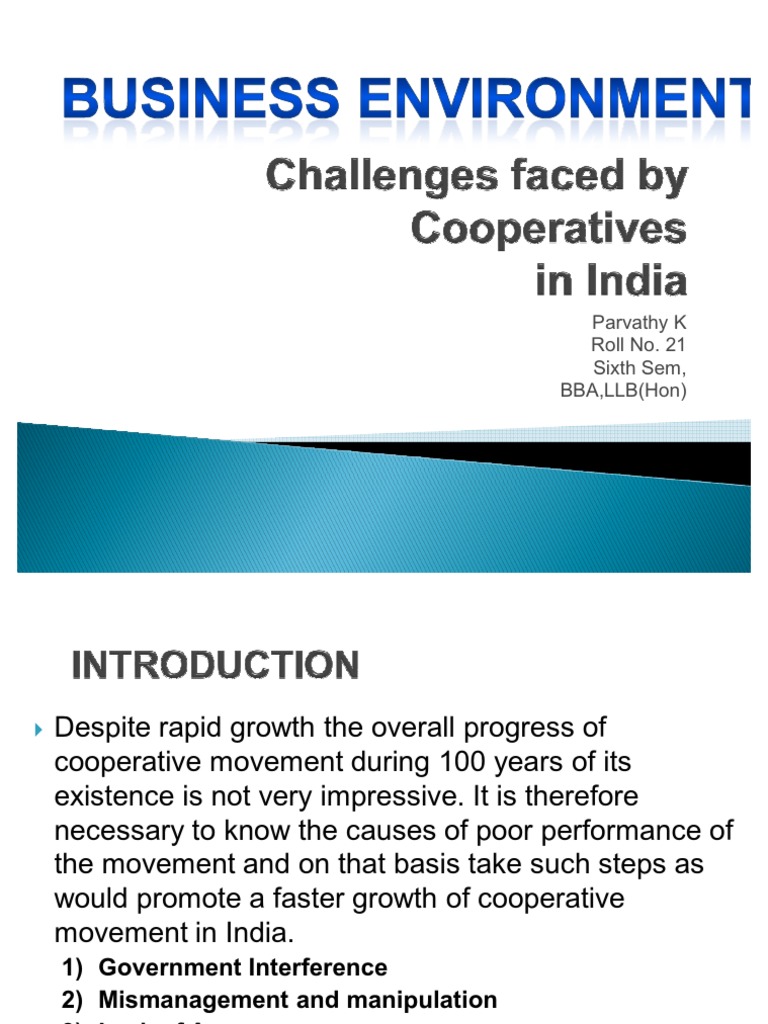Challenges for Indian Cooperatives | PDF