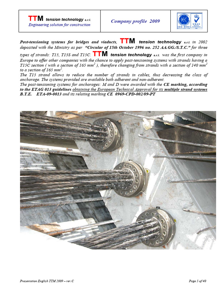 Post-Tensioning Systems Overview | PDF