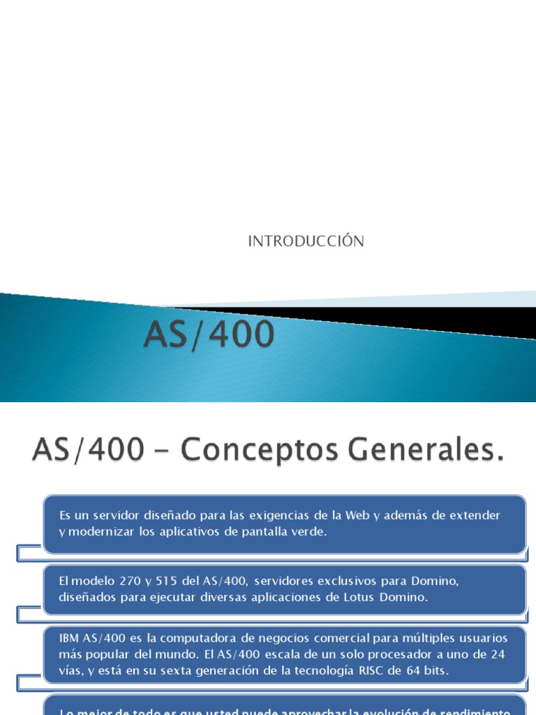As400 Introduccion | PDF | Software | Ingeniería Informática