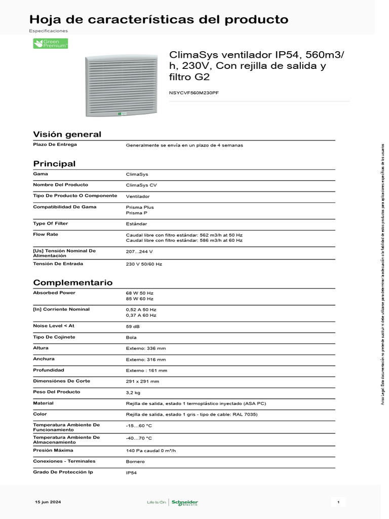 Schneider Electric ClimaSys-CV NSYCVF560M230PF | PDF | Ingenieria Eléctrica