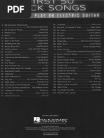 First 50 Rock Songs You Should Play on Electric Guitar | PDF ...