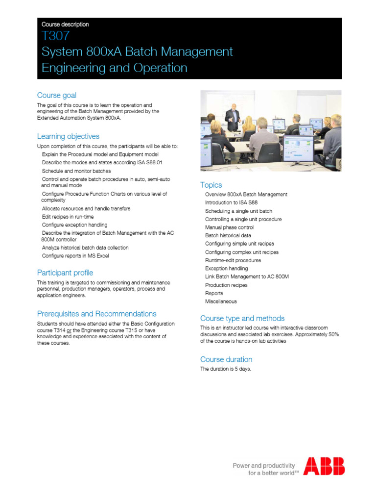 System 800xA Batch Management Course | PDF | Computing