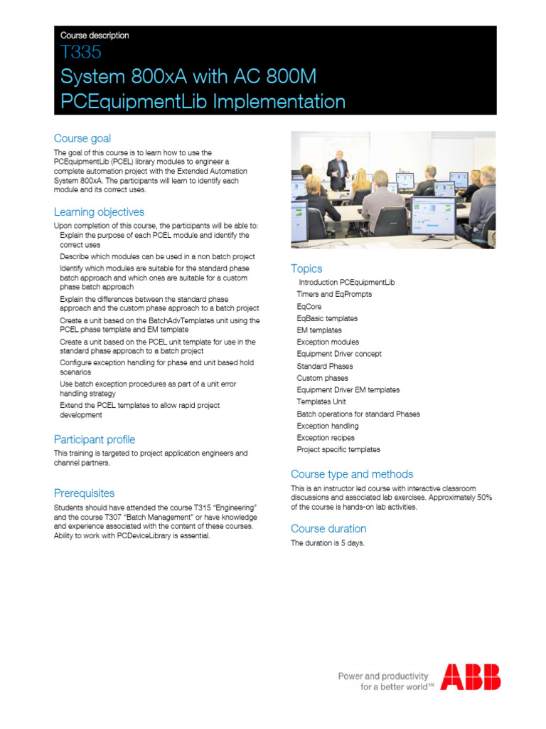 2PAA105620 B en System 800xa Course T335 - PCEquipmentLib ...