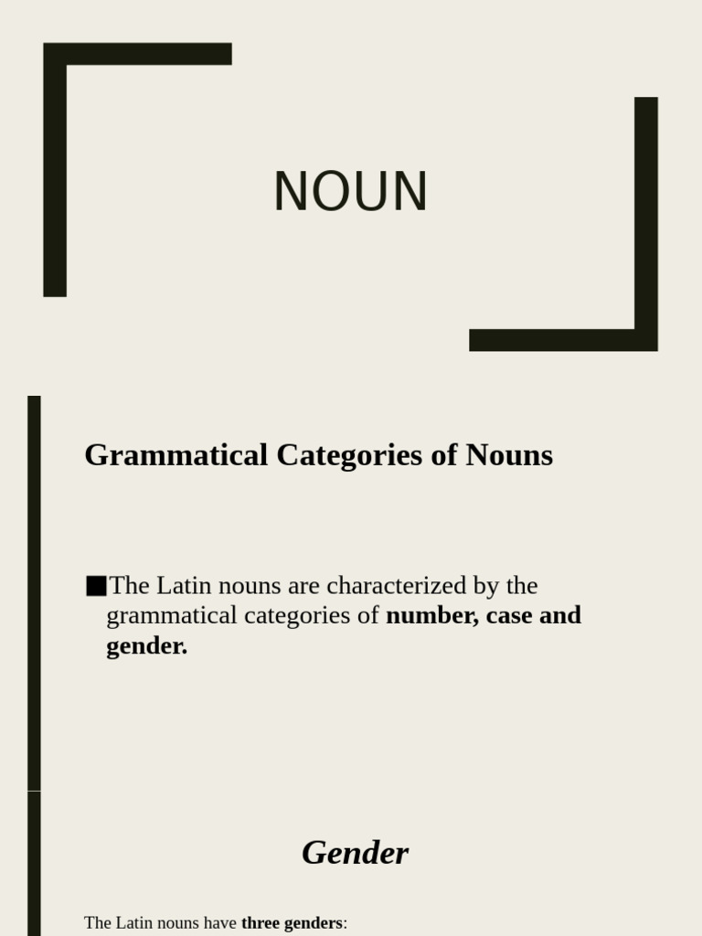 Noun Pdf Grammatical Gender Grammatical Number