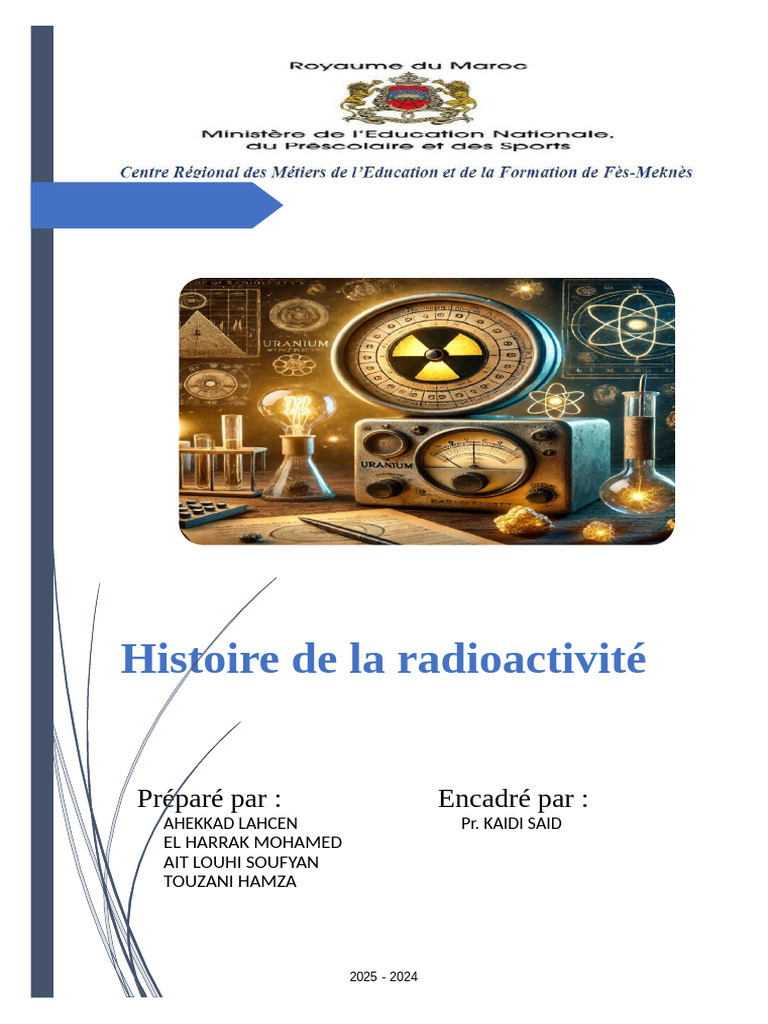 Histoire de la radioactivité | PDF | Radioactivité | Fission nucléaire