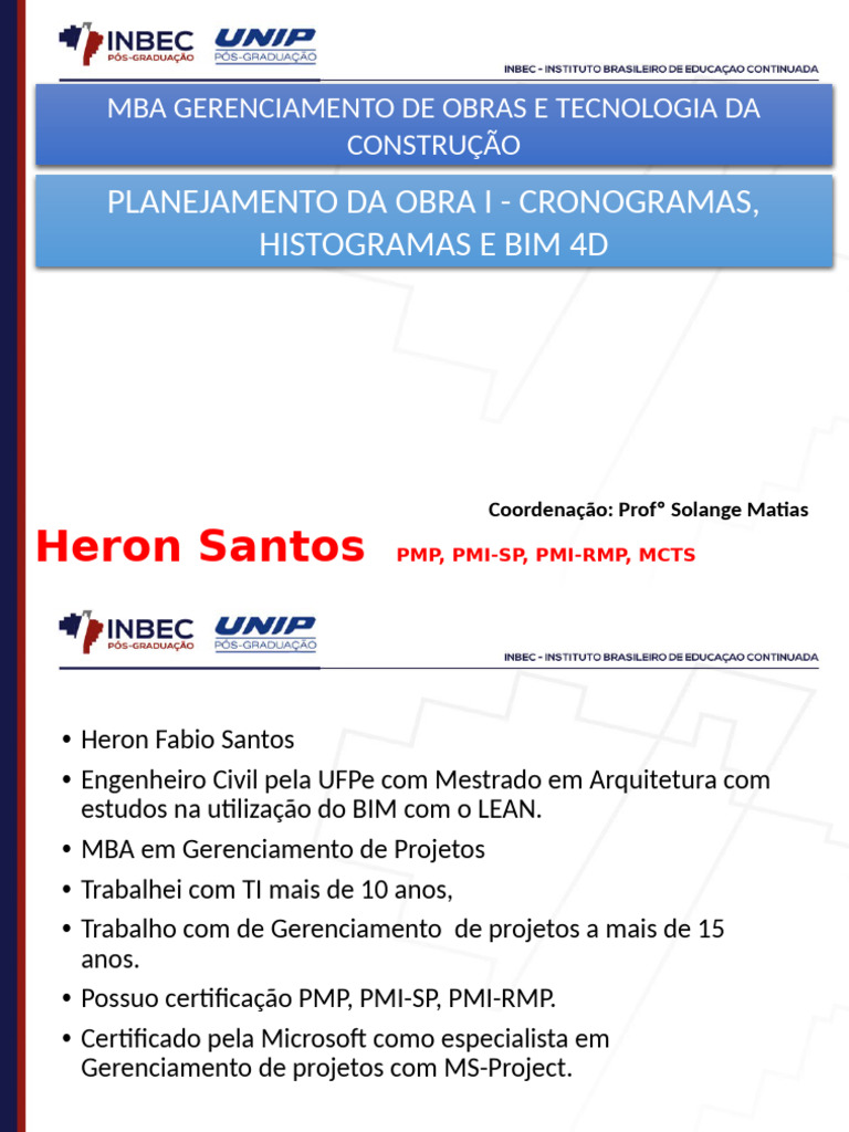 Planejamento de Obras com BIM e MS-Project | PDF | Gestão de projetos ...