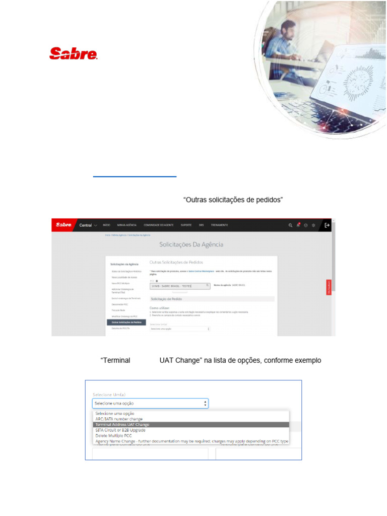Alteração de LNIATA no PCC Sabre | PDF