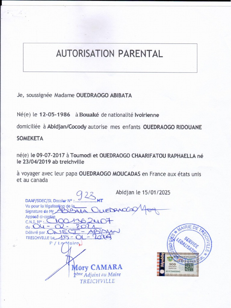 Autorisation Parental | PDF