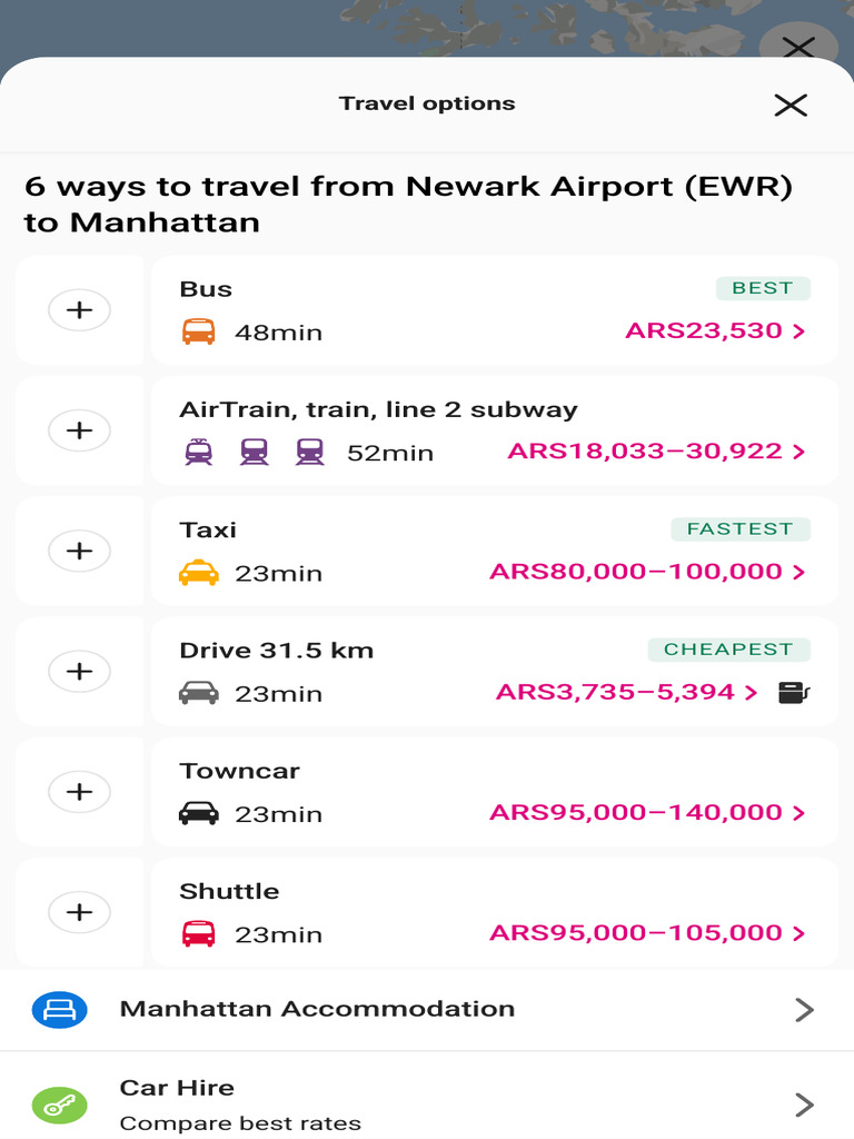 Newark Airport (EWR) To Manhattan | PDF