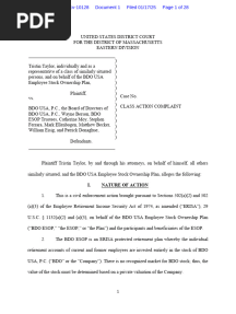 BDO ESOP Class Action