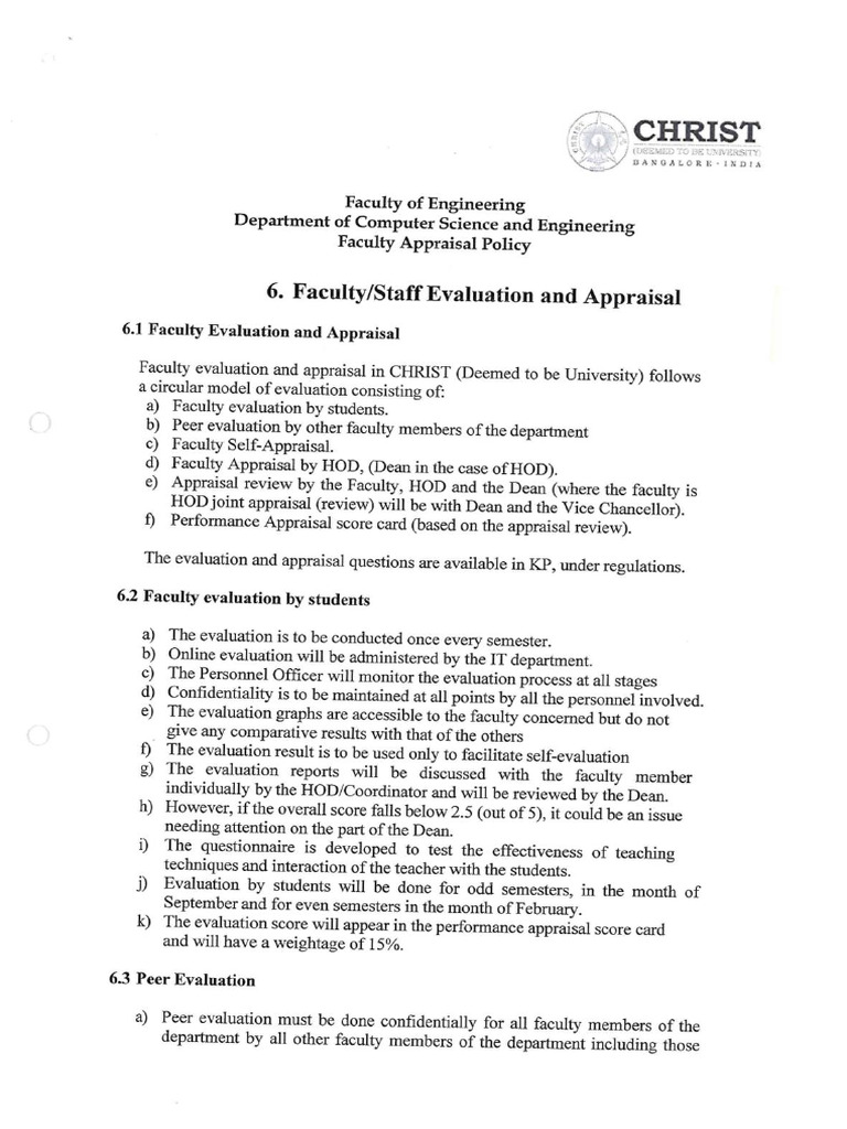 Faculty Appraisal(1) | PDF