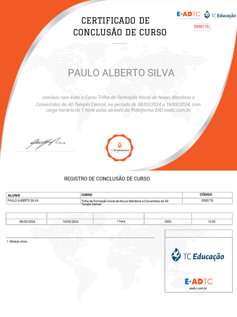 Certificado 1 | PDF