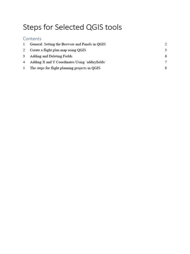 QGIS Flight Planning Guide | PDF | System Software | Software