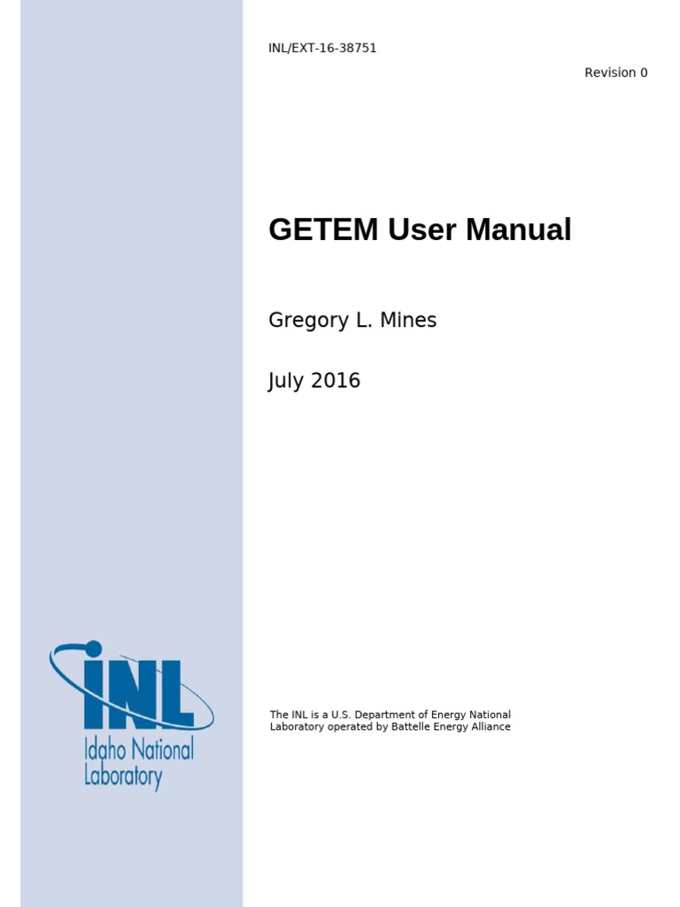 GETEM User Manual for Geothermal Costs | PDF | Geothermal Energy | Oil Well