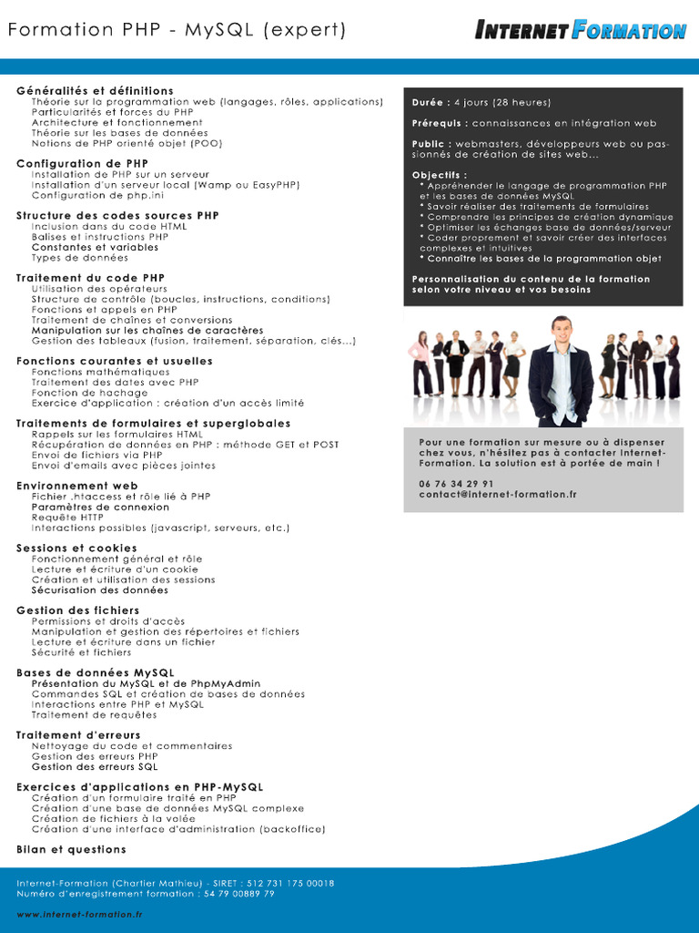 Formation PHP et MySQL Complète | PDF | PHP | Design de logiciel