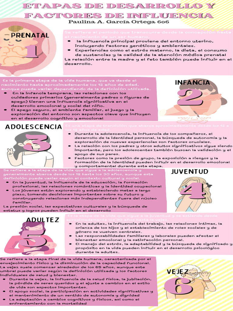 Etapas del Desarrollo Humano y Factores Clave | PDF | Adultos | Vejez