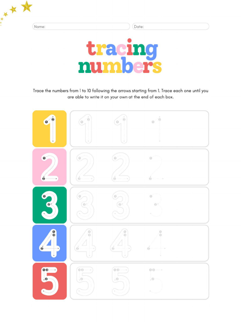 Tracing Number 2 | PDF
