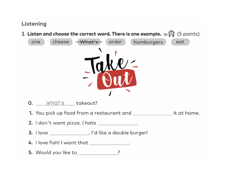 Listening Worksheet. | PDF