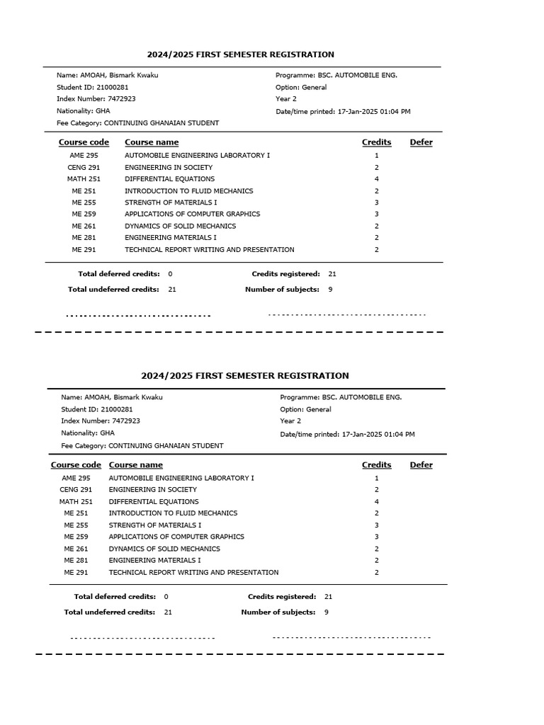 Download Registration Slip | PDF | Classical Mechanics | Applied And ...