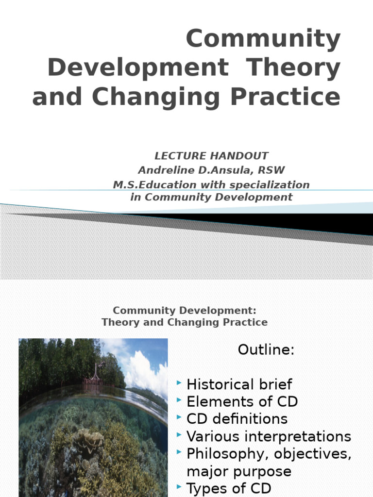 Community Development Practice Lecture 2 | PDF | Liberal Arts Education