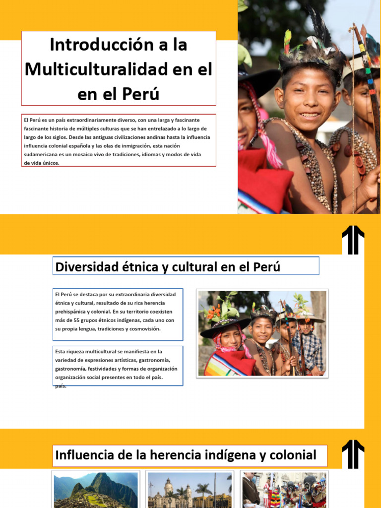 Multiculturalidad y diversidad en Perú | PDF | Multiculturalismo | Perú