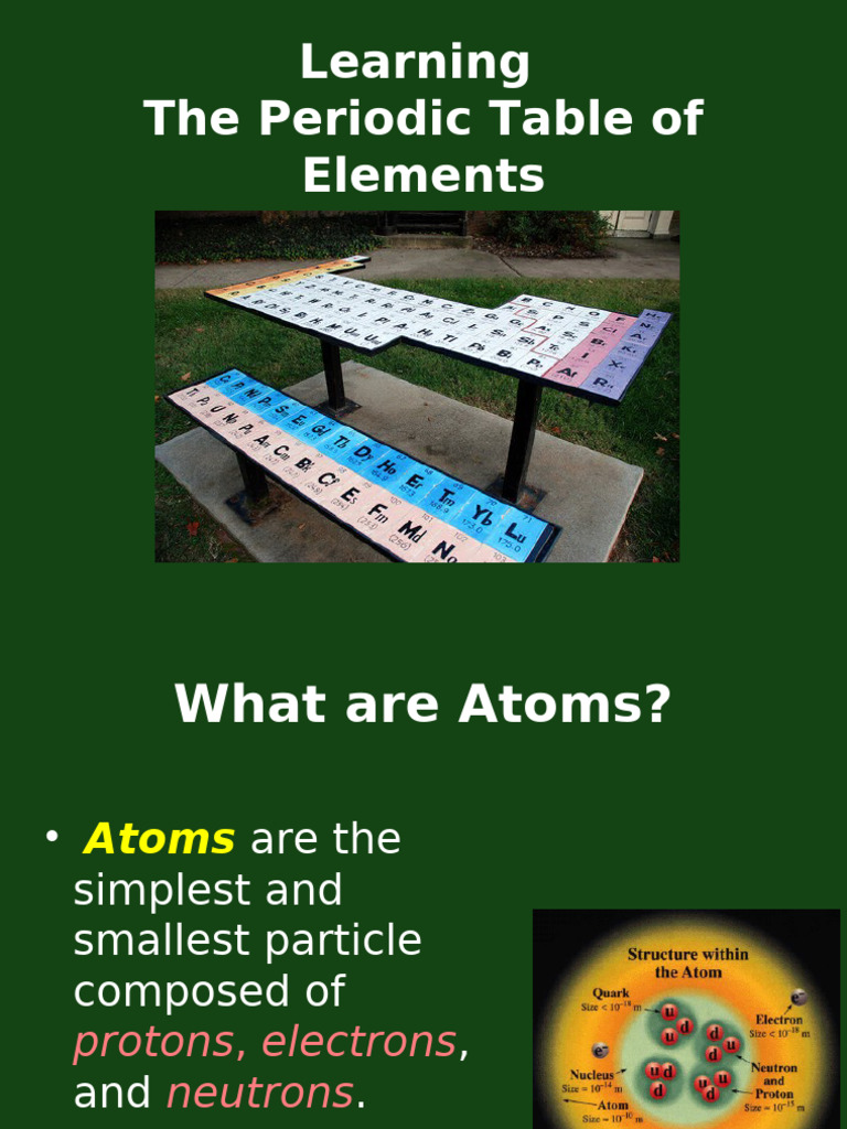 Understanding the Periodic Table | PDF | Atoms | Chemical Elements