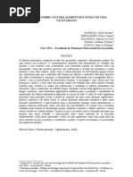 QUESTÕES SOBRE CULTURA ALIMENTAR E ESTILO DE VIDA VEGETARIANO - PRONTO