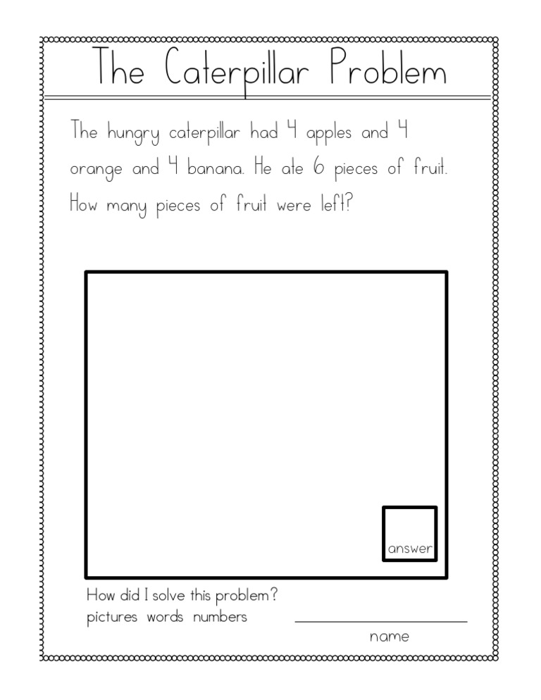 Caterpillar Challenge Problem | PDF