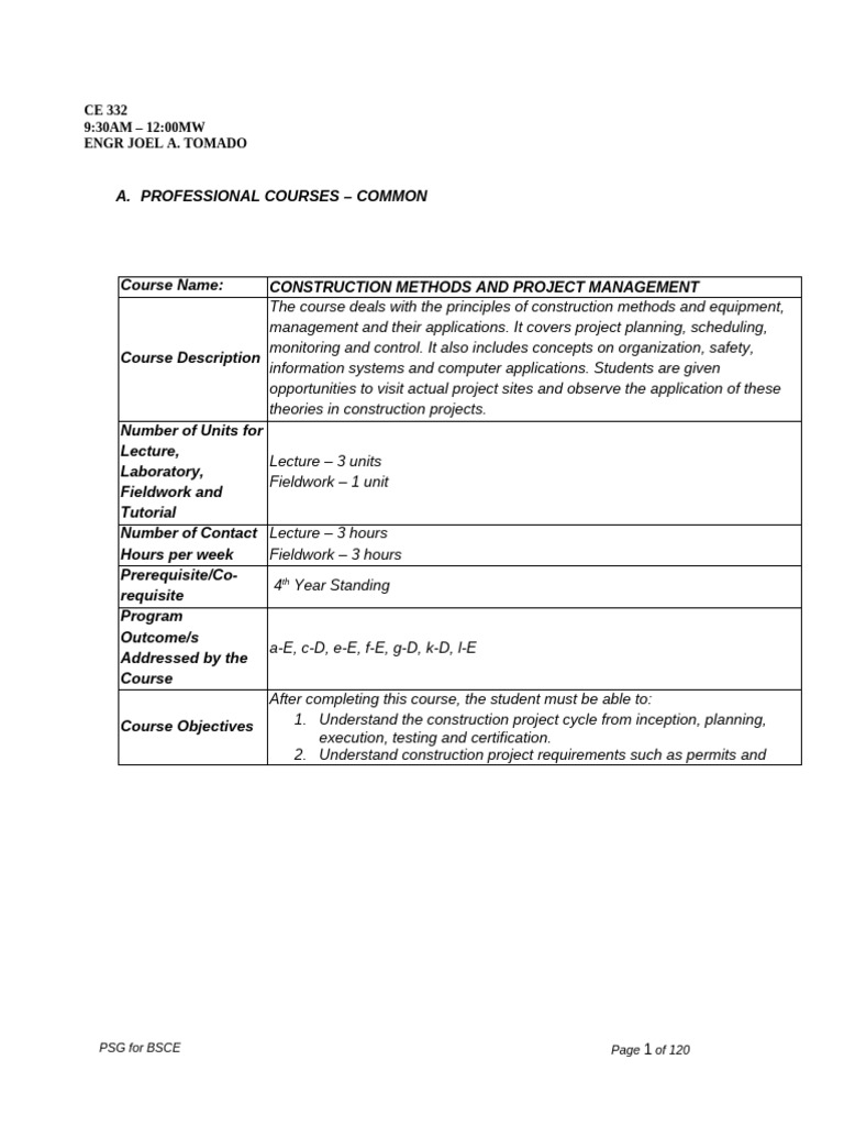 Construction Methods & Project Management | PDF | Project Management ...