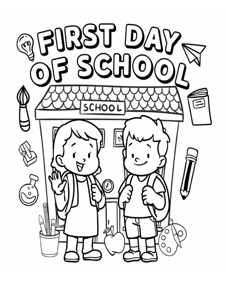First Day Of School Pdf