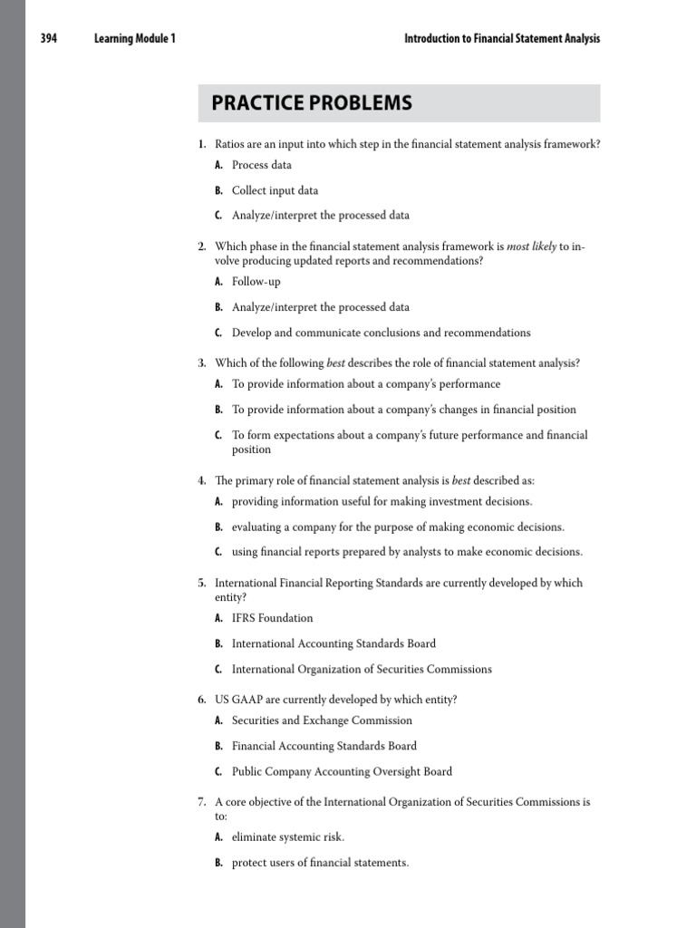 Financial Statement Analysis Basics | PDF | Auditor's Report ...