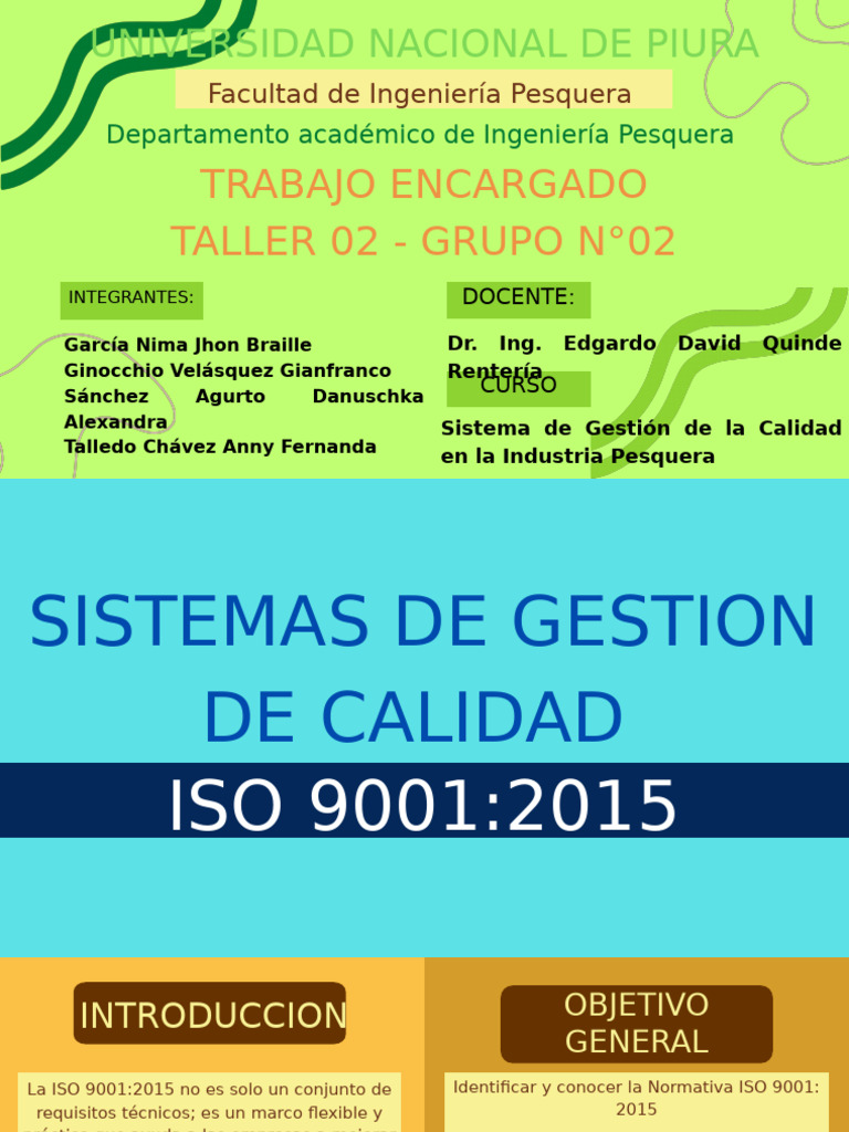 SGC - Taller 2 Iso 9001-2015 | PDF | Calidad (comercial) | Sistema de ...