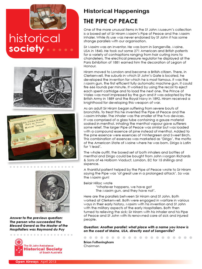 Sir Hiram Maxim's Inventions and Legacy | PDF | Ballistics | Firearms