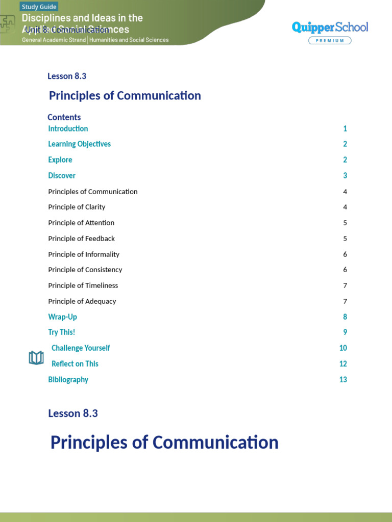 Principles of Effective Communication | PDF | Communication | Nonverbal ...