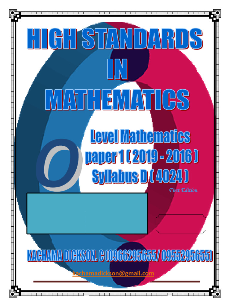 Mathematics Paper 1 Past Questions & Answers | PDF | Equations ...
