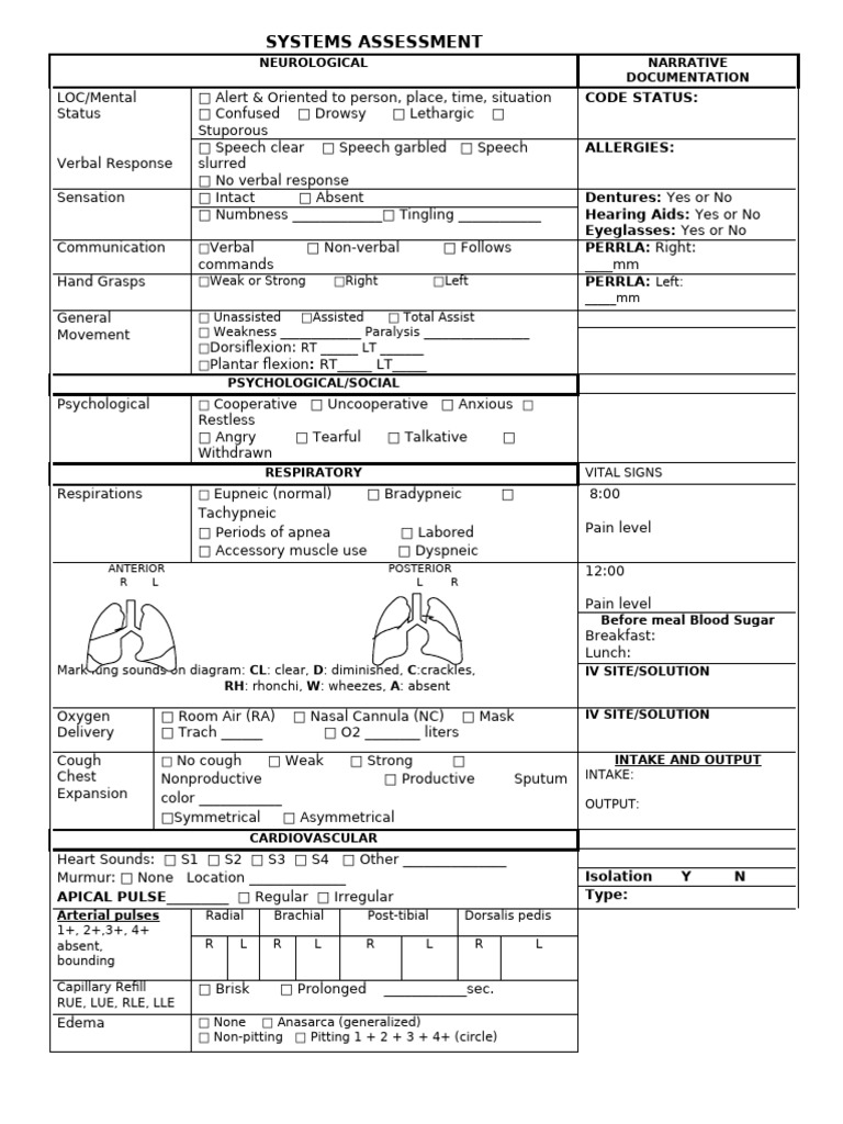 Neurological and Vital Signs Assessment | PDF | Medical Specialties ...