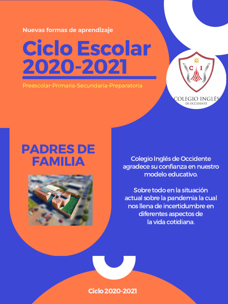 Ciclo Escolar 2020-2021 Nvo ingreso | PDF | Educación de la primera ...