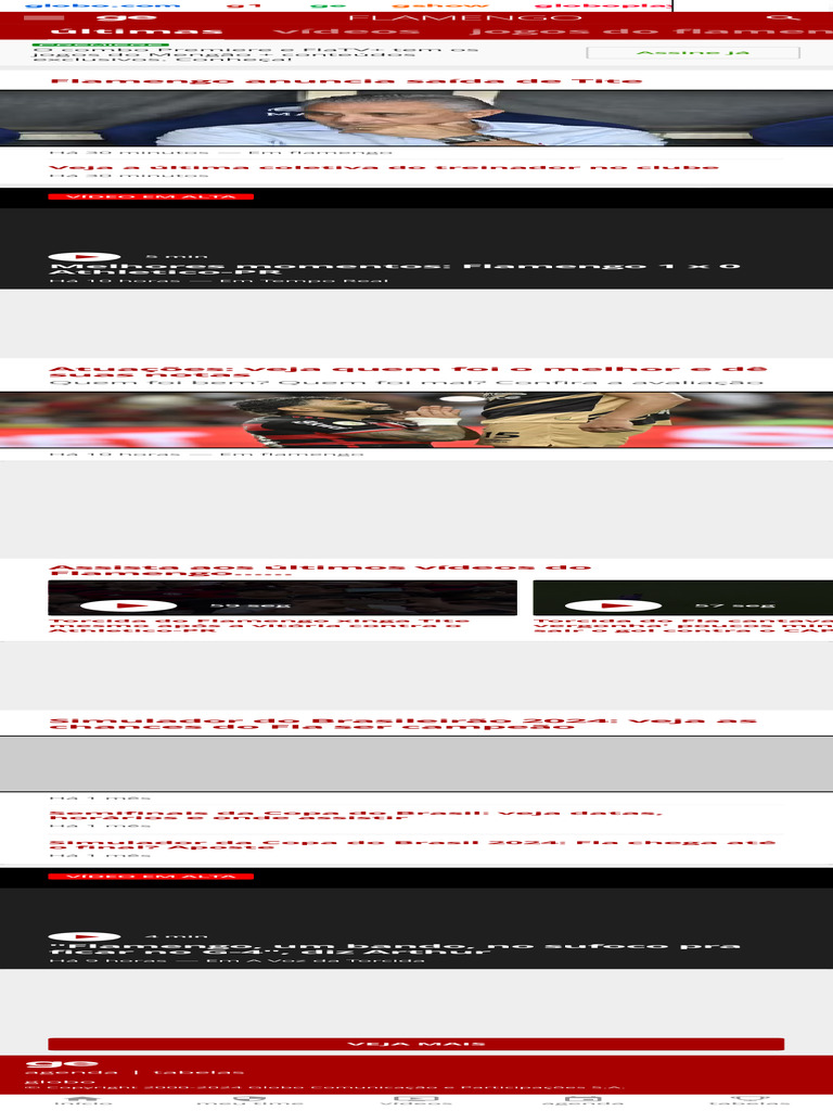 Image Result For Flamengo Ltimas Notcias Resultados E Prximos Jogos Ge