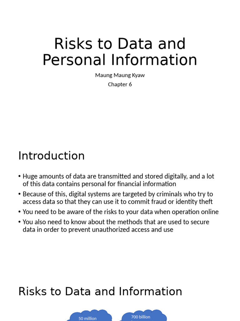 Risks To Data and Personal Information | PDF | Transport Layer Security ...
