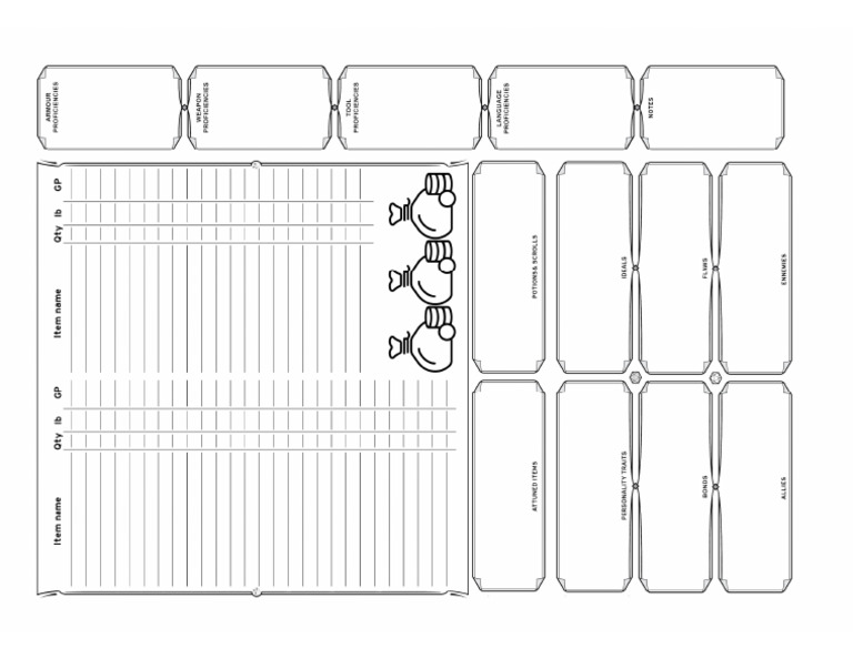 D&amp;D Equipment Sheet | PDF