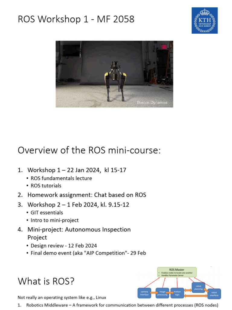 ROS Course L1 | PDF | Computing | Systems Engineering