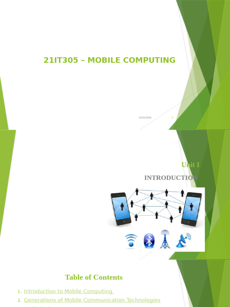 Mobile Computing Overview and Technologies | PDF | Channel Access ...