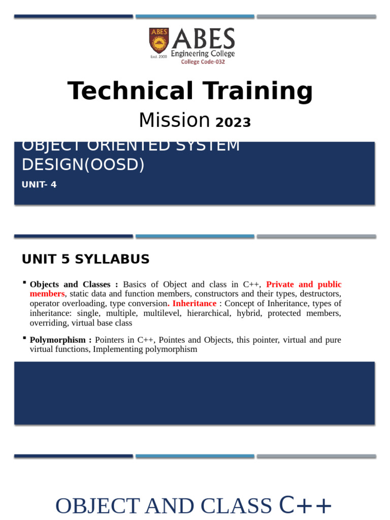 Object-Oriented System Design in C++ | PDF | Class (Computer ...