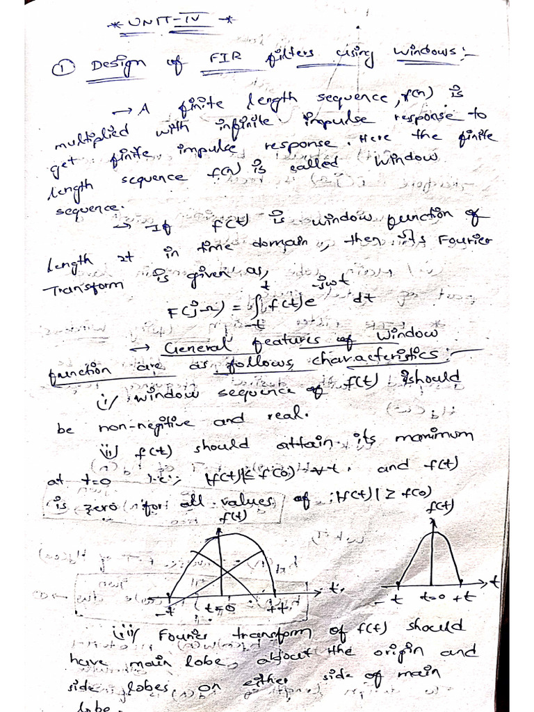 Unit 4 DSP | PDF