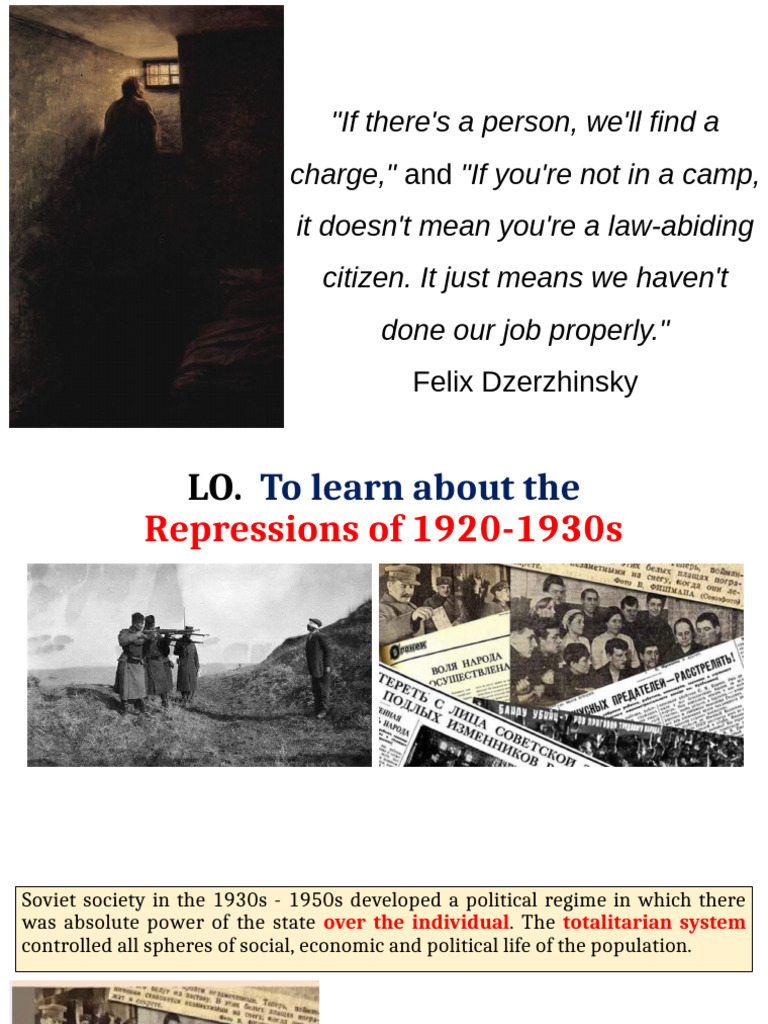 Totalitarianism and Soviet Repressions | PDF | Gulag | Nkvd