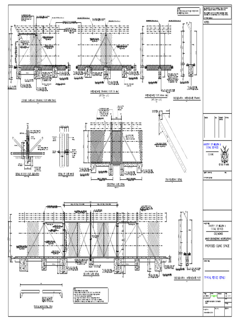 Fence Details Typical | PDF