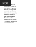 Lirik Lagu Ayah dan Ibu | PDF