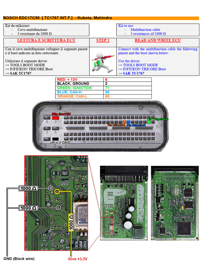 Tricore Kubota Edc17 c55 1767 Intflash | PDF